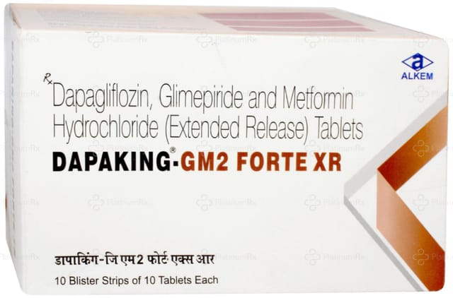 Dapaking GM 2/1000/10mg Forte XR Tablet 10s