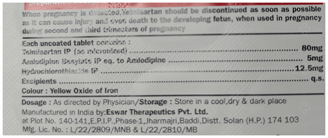 TelBid Trio 5/12.5/80mg Tablet 15s