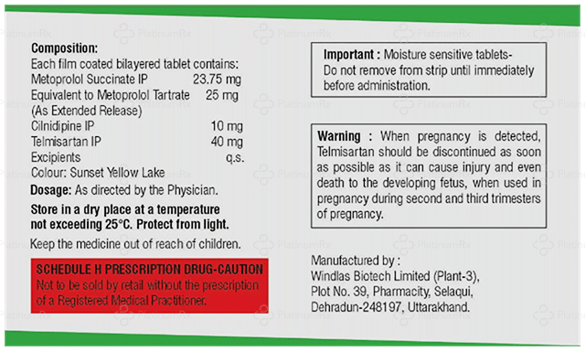 Arbilife Trio 10/23.75/40mg Tablet ER 10s