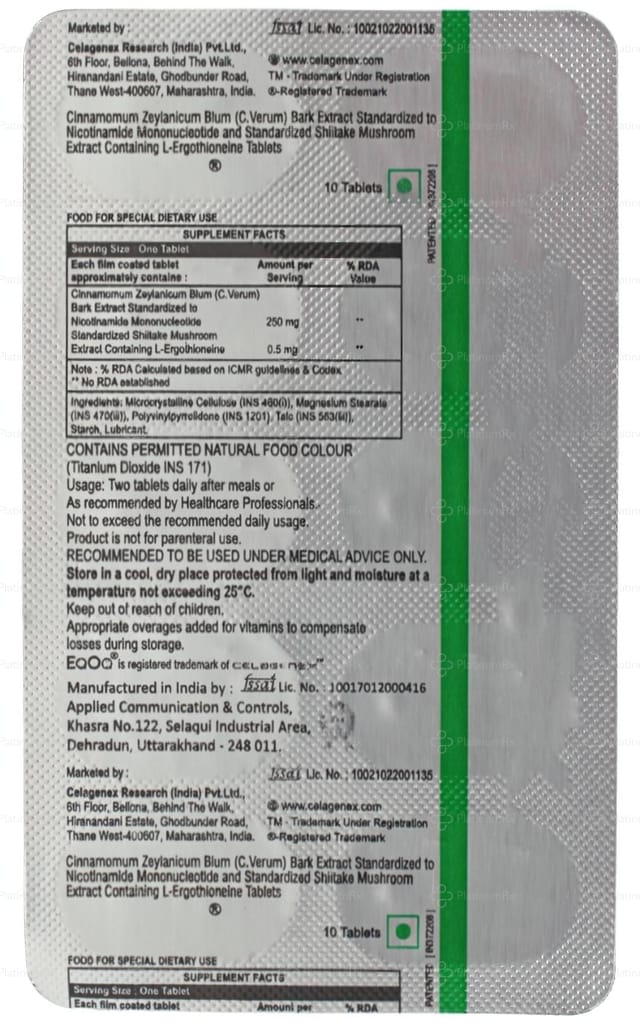 Eqoq 0.5/250mg Tablet 10s