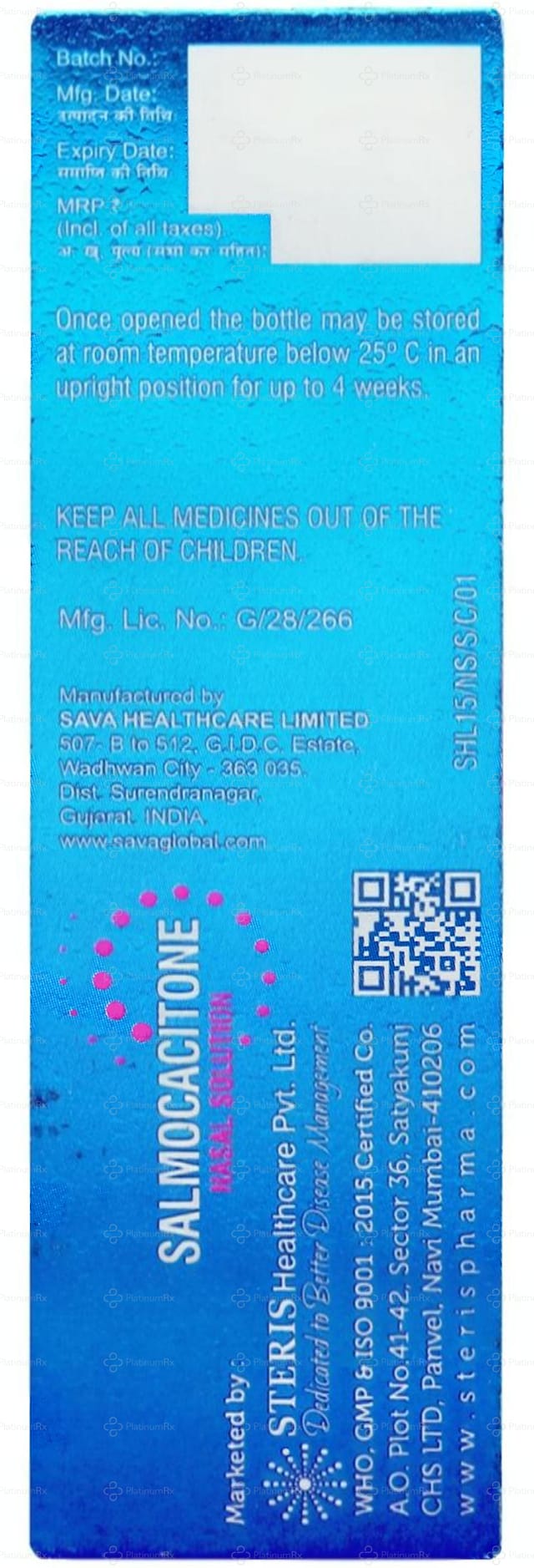 Salmocacitone 200IU Nasal Solution 3ml