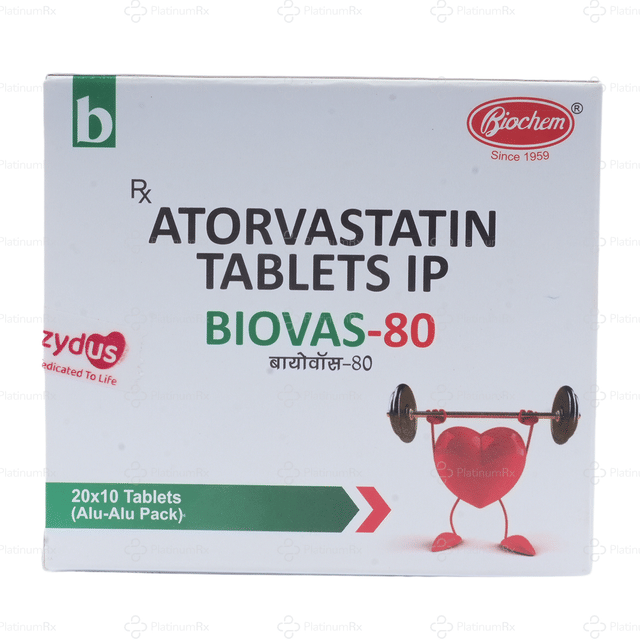 Biovas 80mg Tablet 10s