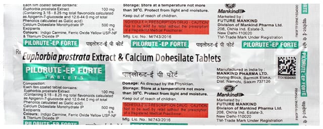 Pilorute Ep Forte Tablet 7s