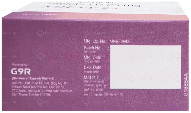 Nopty 25mg Tablet 10s