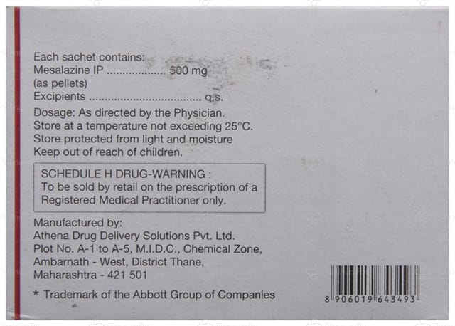 Rowasa 500mg Sachet 1s