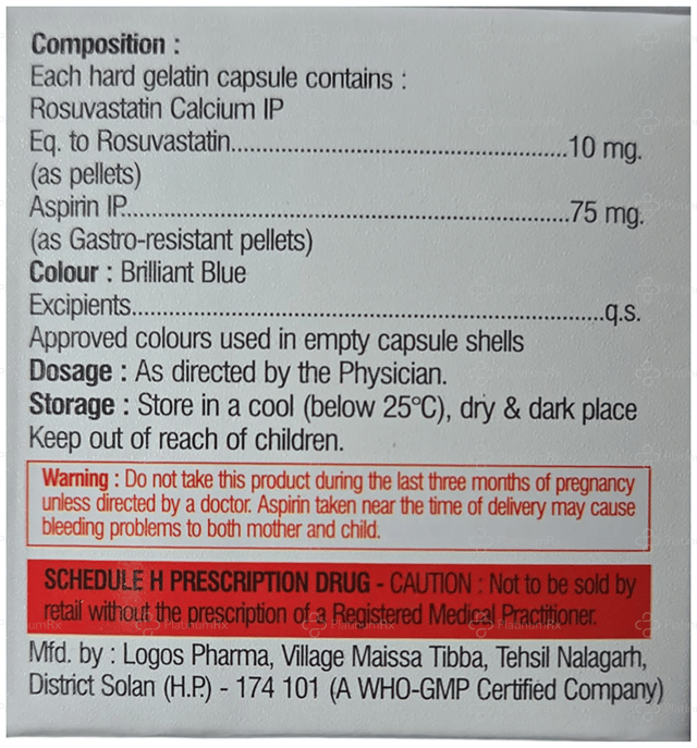 Gorivast ASP 75/10mg Capsule 10s