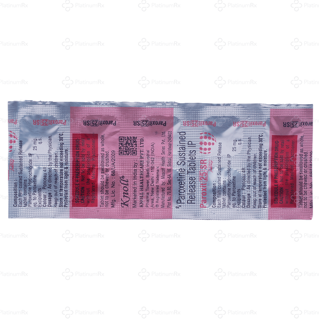 Paroxit 25mg SR Tablet 10s