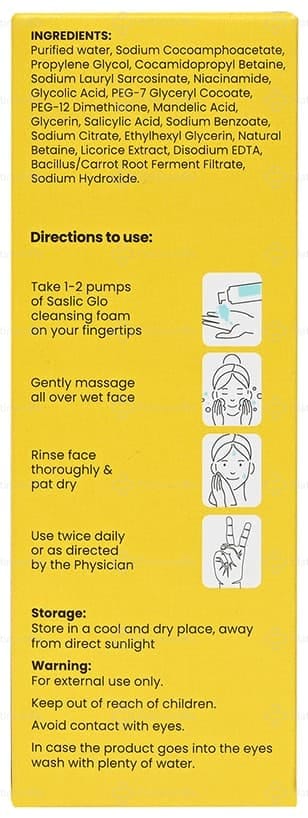 Saslic Glo Face Wash 60ml