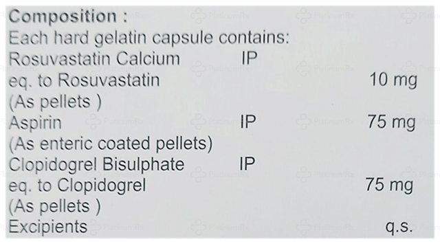 Ros Rax Gold 75/75/10mg Capsule 10s