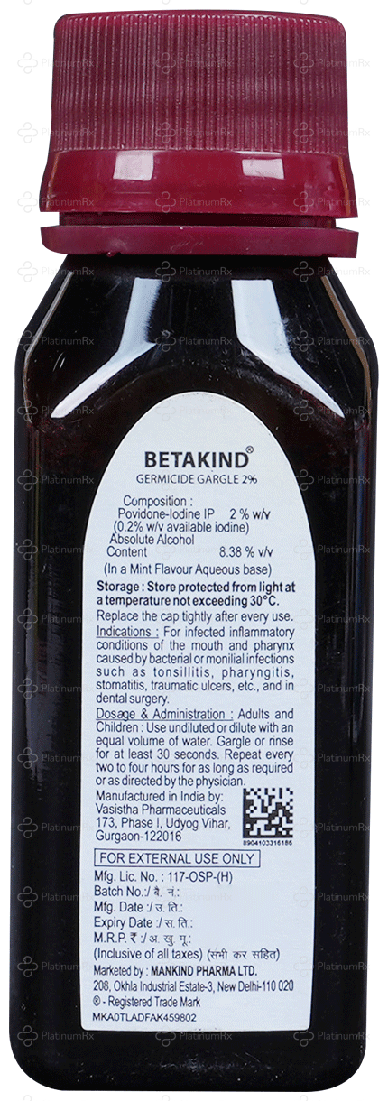Betakind 2% Gargle 50ml
