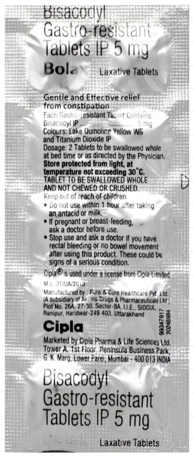 Bolax 5mg Tablet 10s