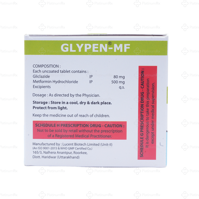 Glypen MF 80/500mg Tablet 10s