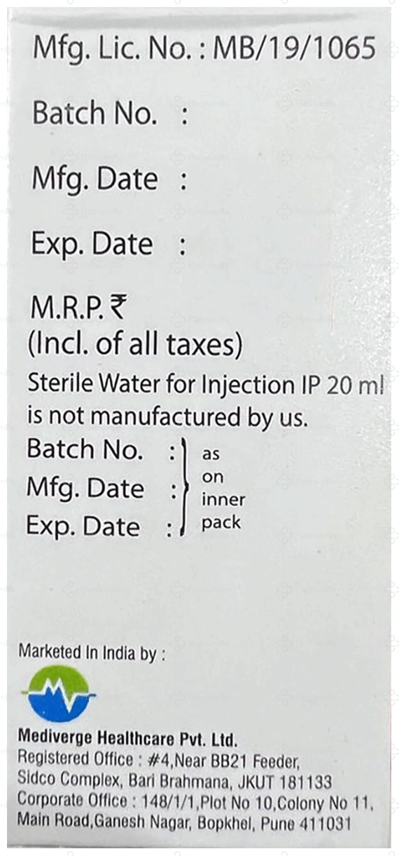Evercef 1500mg Injection 1s