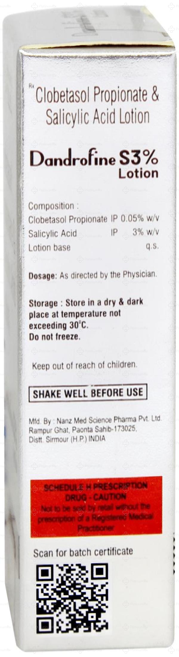 Dandrofine S 3% Lotion 30ml