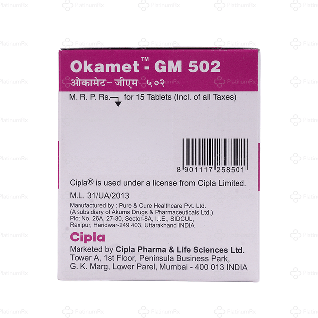 Okamet GM 502 Tablet PR 15s