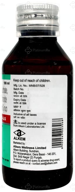Kofclear LS 30/50/1mg Cough Syrup 100ml