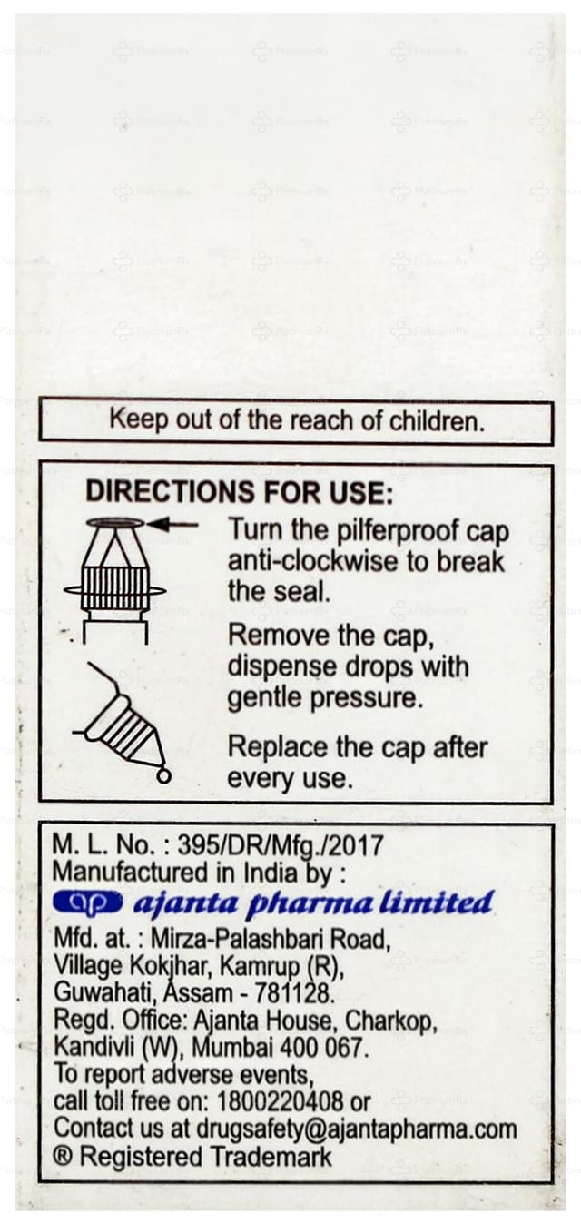 Brinzox T Bak Free Eye Drops 5ml