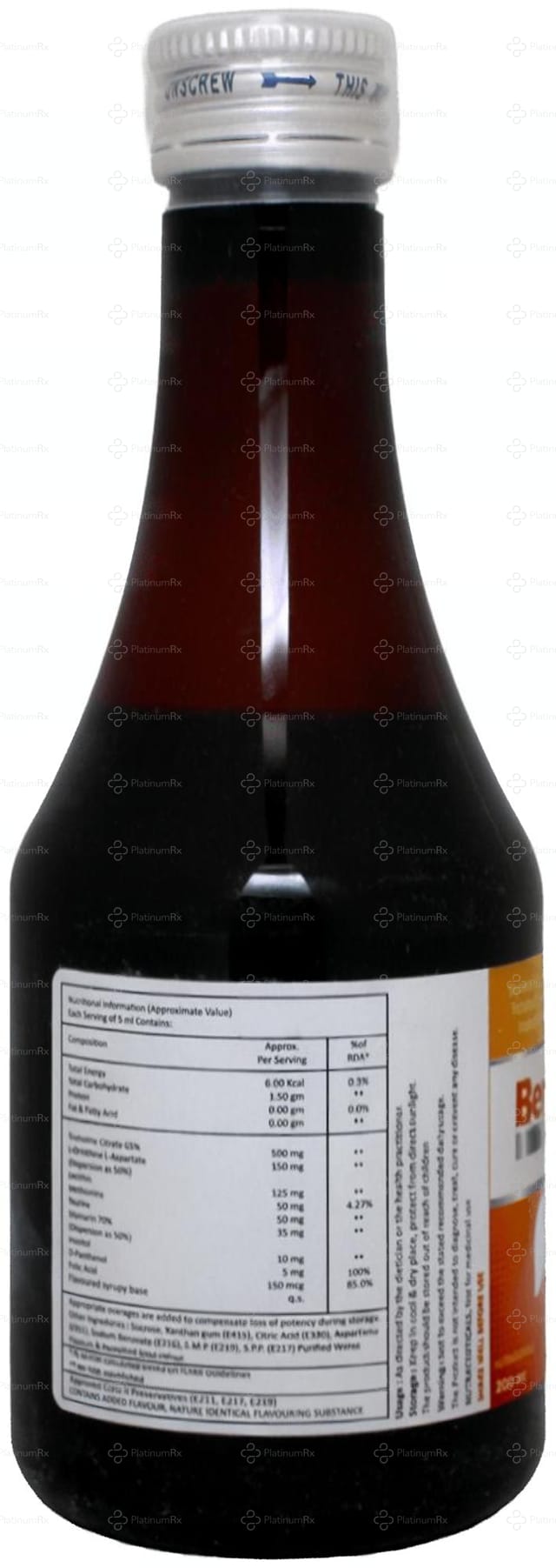 Benuliv Orange Syrup 200ml