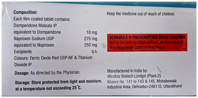 Naxstar 10/250mg Tablet 15s