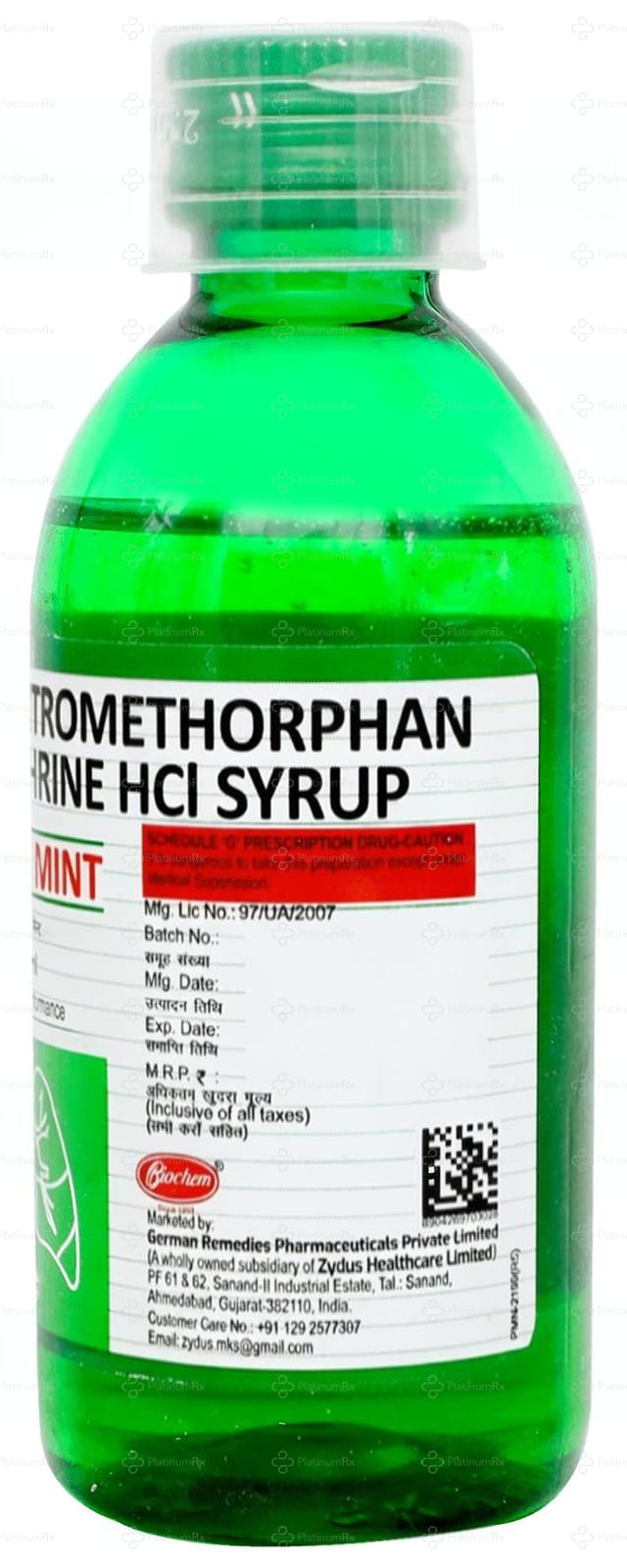 Biocof Mint Syrup 100ml