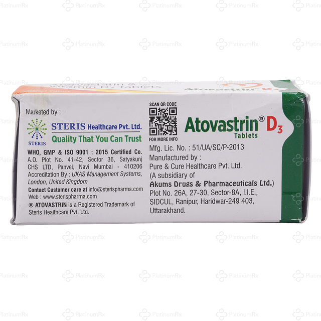 Atovastrin D3 Tablet 10s