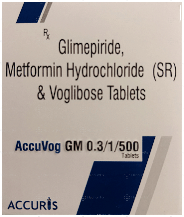 AccuVog GM 1/500/0.3mg Tablet SR 10s