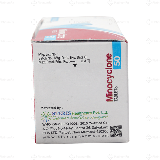 Minocyclone 50mg Tablet 10s