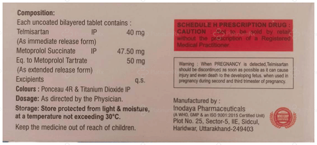 Zoitel BETA 47.5/40mg Tablet ER 10s