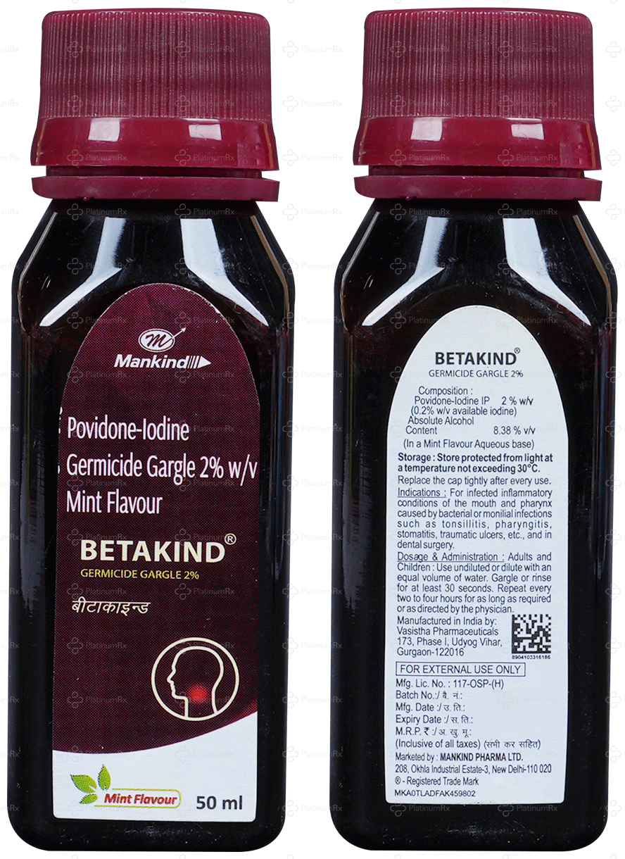 Betakind 2% Gargle 50ml
