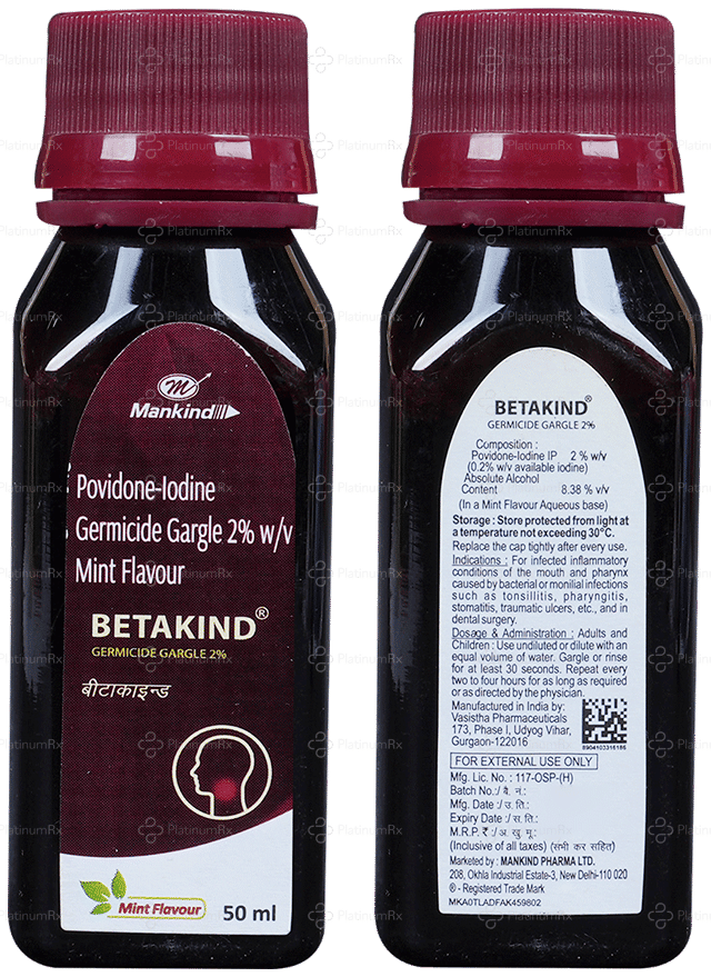 Betakind 2% Gargle 50ml