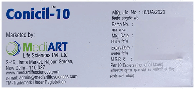 Conicil 10mg Tablet 10s