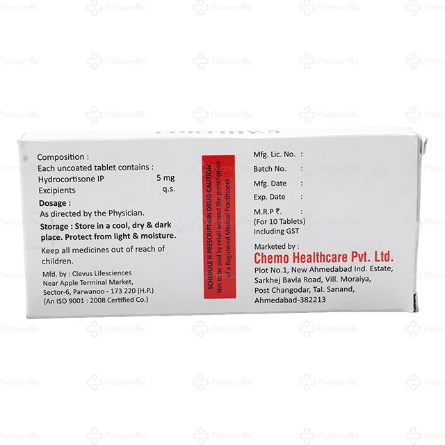 Cortihy 5mg Tablet 10s