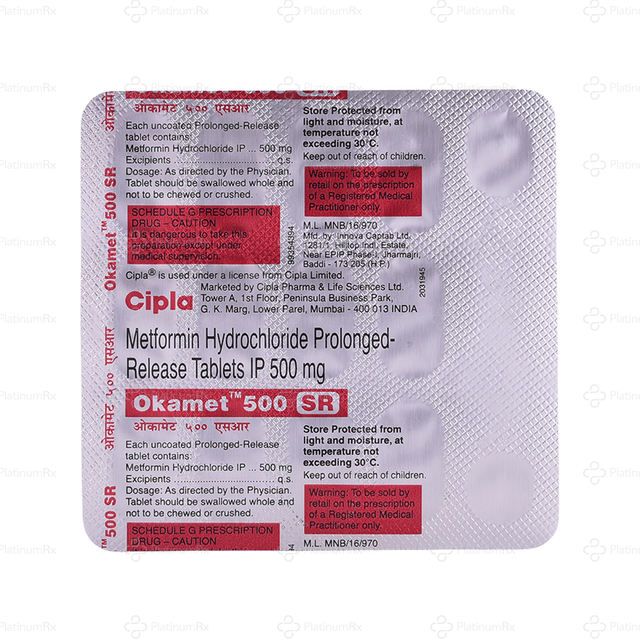 Okamet 500mg Tablet SR 15s