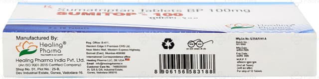 Sumitop 100mg Tablet 10s