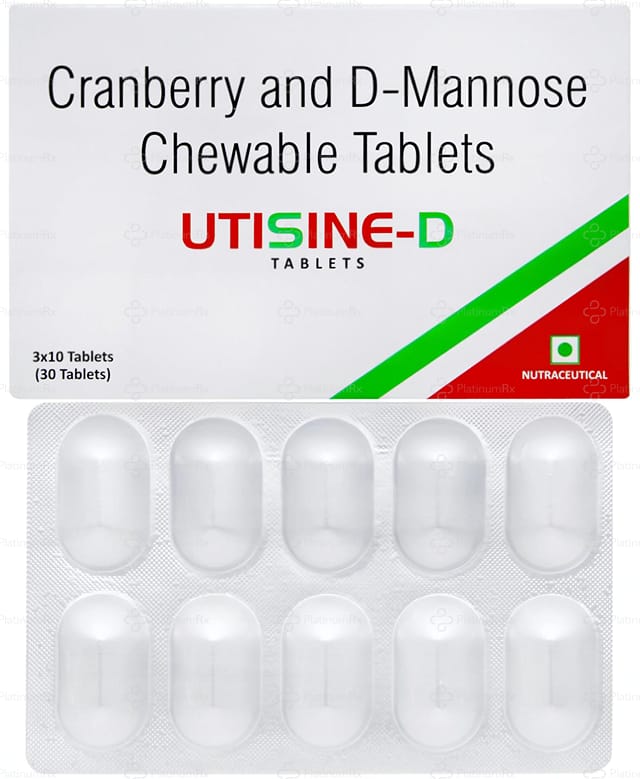 Utisine D 300/600mg Chewable Tablet 10s