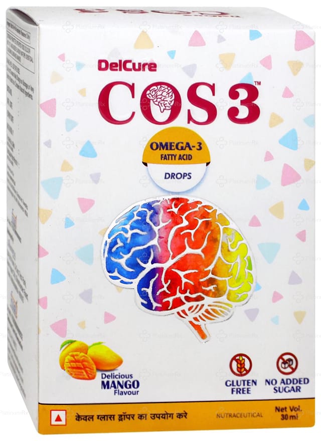 Cos3 Gluten & Sugar Free Delicious Mango Flavour Drop 30ml
