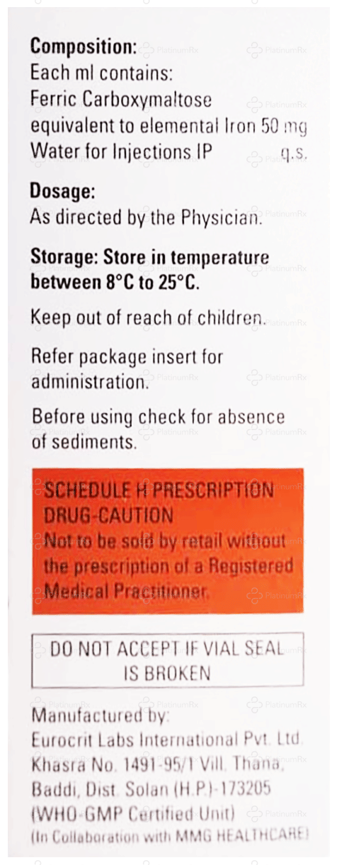 Feriboxy 50mg Injection 10ml