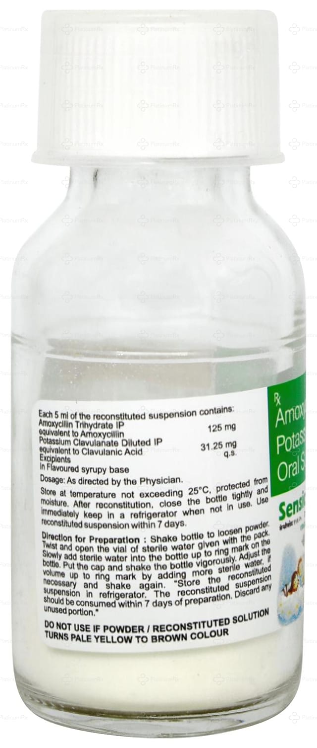 Sensiclav 125/31.25mg Syrup 30ml