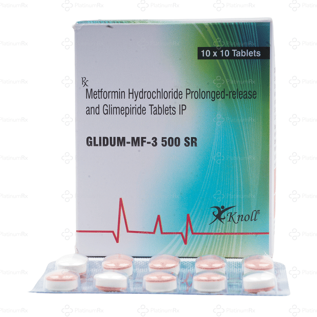 Glidum MF 3/500mg Tablet SR 10s