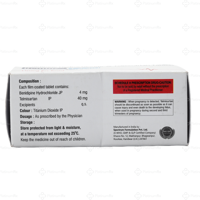 Benibiz T 4/40mg Tablet 10s
