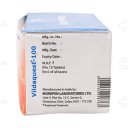 Vildaquest 100mg Tablet 10s