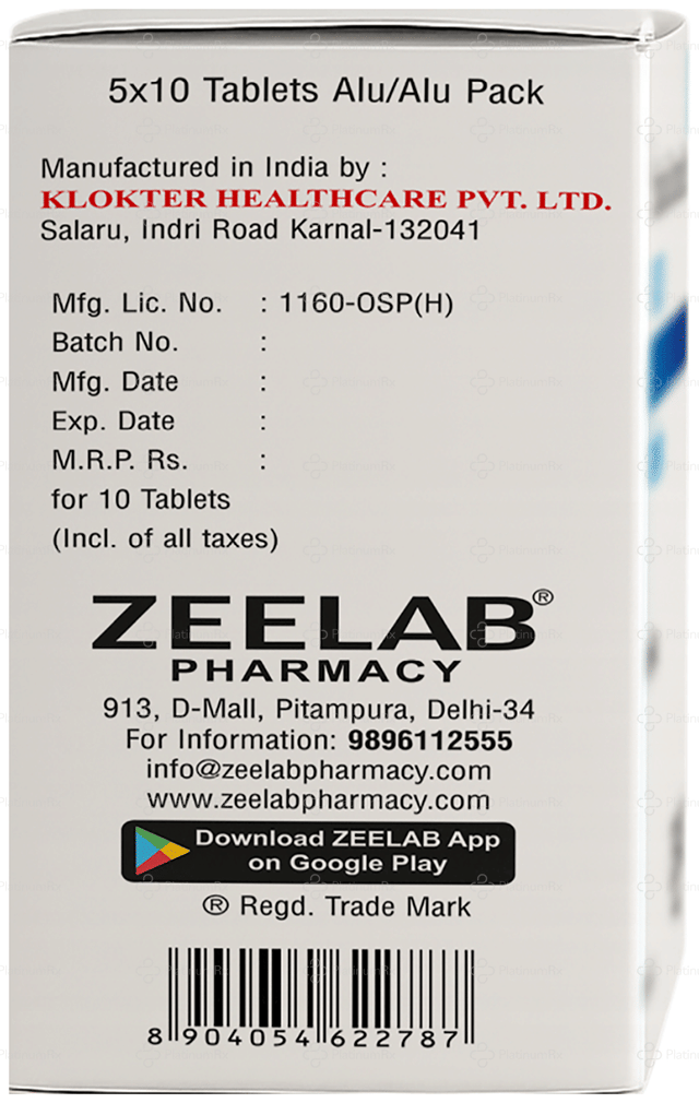 Parazex TH 500/4mg Tablet 10s