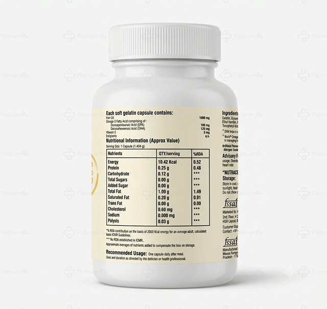 Nurik Omega 3 Fish Oil Softgel Capsule 60s