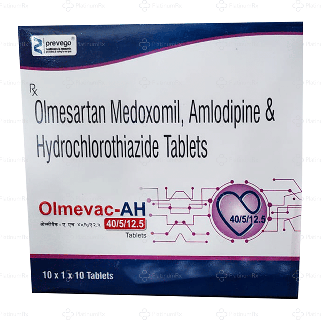 Olmevac AH 40/5/12.5mg Tablet 10s