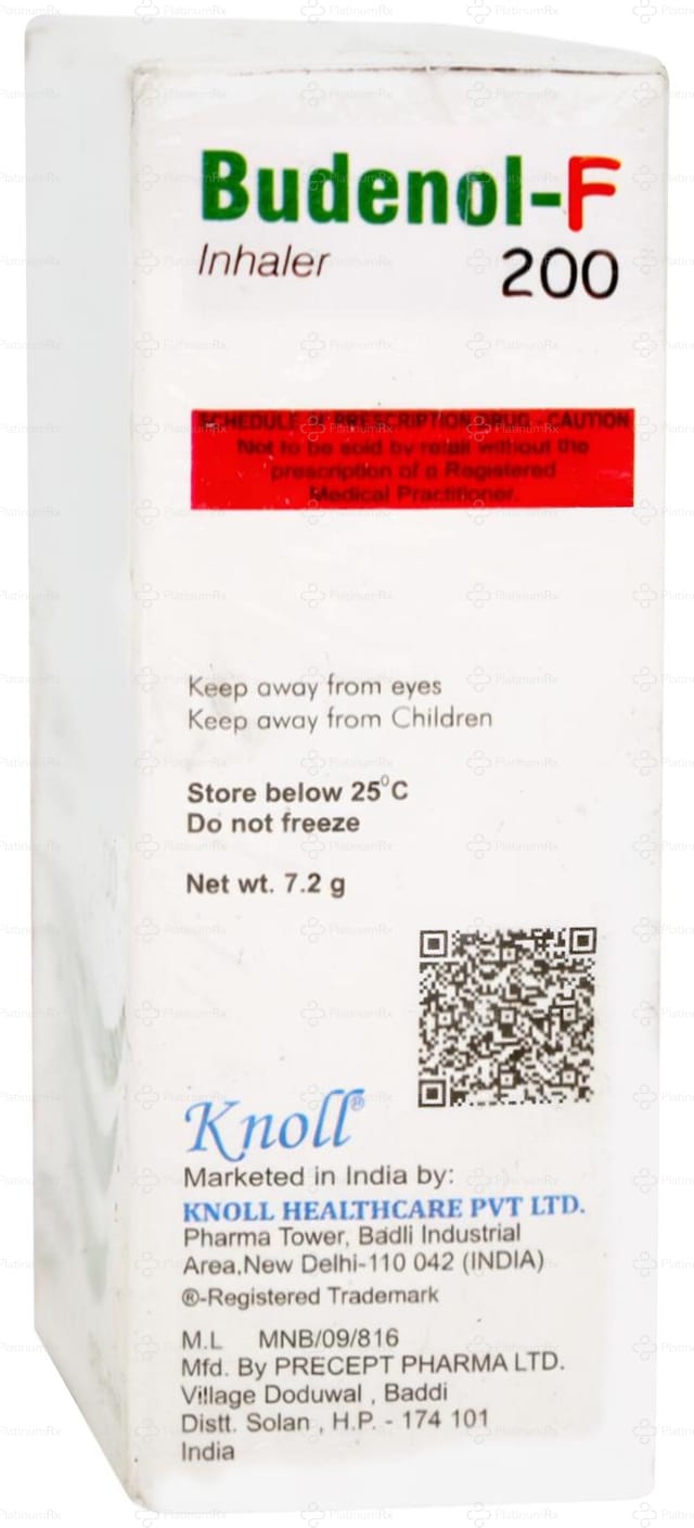 Budenol F 6/200mcg Inhaler 120 MDI
