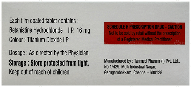 Medhist 16mg Tablet 10s