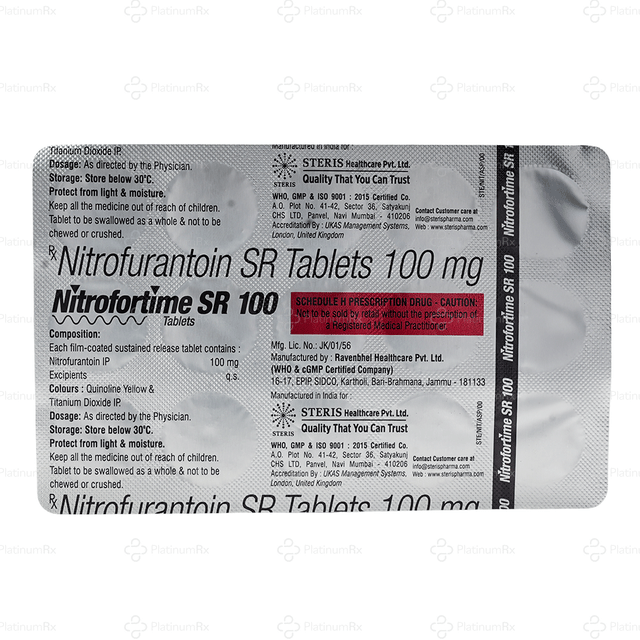 Nitrofortime SR 100mg Tablet 15s