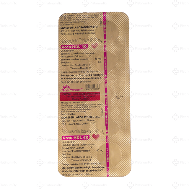 Rosu HDL 40mg Tablet 10s