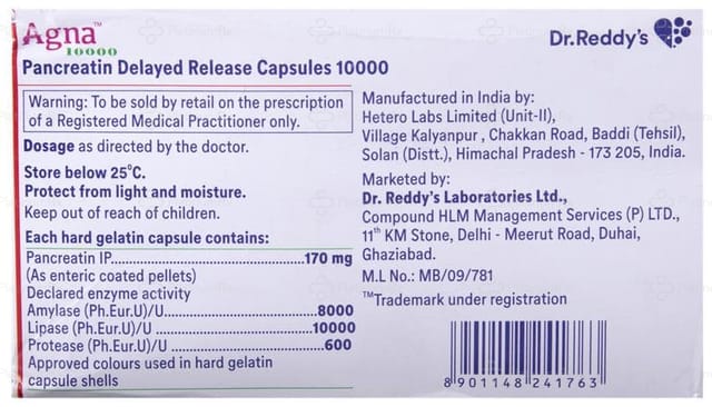 Agna 170mg Capsule DR 10s