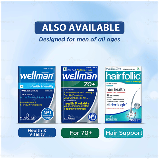 Wellman 50 Plus Tablet 10s